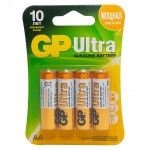 *Батарейка LR06 GP Ultra (4шт) алкалиновая 15AU-CR4/ 267514 купить в интернет-магазине КанцСервис