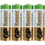 *Батарейка LR06 GP Super Alkaline (4шт) алкалиновая 163964 купить в интернет-магазине КанцСервис