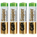 *Батарейка LR03 GP Super Alkaline (4шт) алкалиновая 168551 купить в интернет-магазине КанцСервис