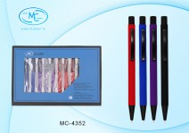 *Ручка авто подарочная металл.корпус Soft цв.ассорти, синяя MC-4352 Basir купить в интернет-магазине КанцСервис