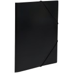 *Папка пластик. на резинке А4 500мкм черная ММ-32188 СТАММ купить в интернет-магазине КанцСервис
