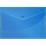 *Папка-конверт на кнопке А4 150мк синяя 220897 СПЕЙС купить в интернет-магазине КанцСервис