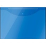 *Папка-конверт на кнопке А3 150мкм полупрозрачная синяя СПЕЙС 267523 купить в интернет-магазине КанцСервис