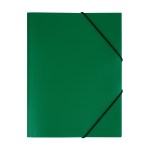 *Папка пластик. на резинке А4 500мкм зеленая ММ-32190 СТАММ купить в интернет-магазине КанцСервис